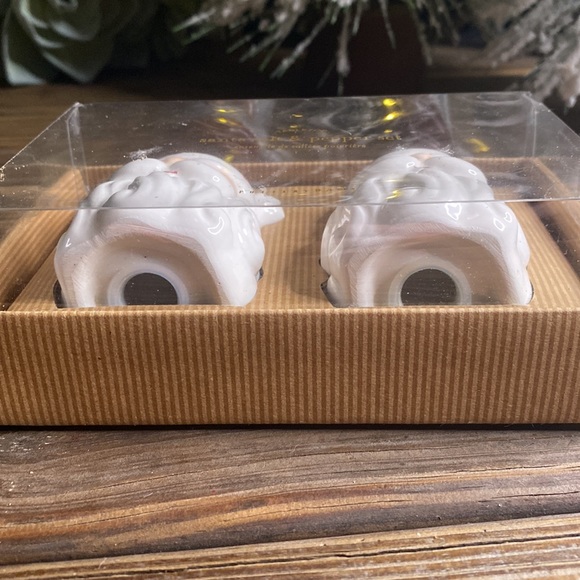 Pottery Barn Hand Painted Nostalgic Style Santa Head Salt & Pepper Shakers 🎅🏻 - Picture 6 of 13